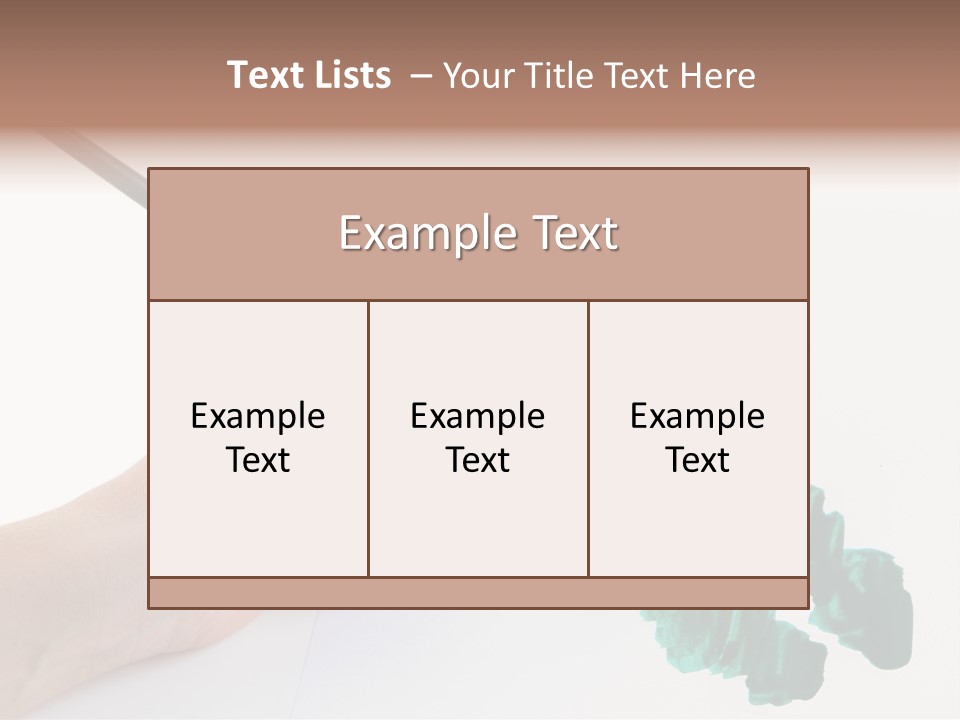 Wooden Object Hobby PowerPoint Template