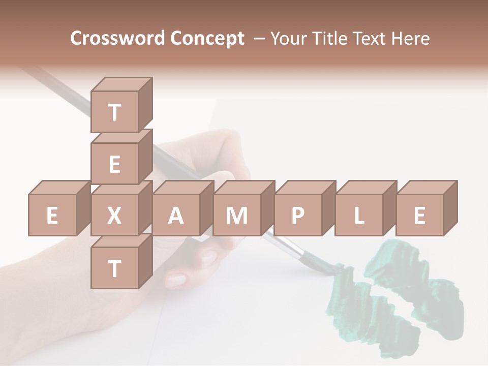 Wooden Object Hobby PowerPoint Template