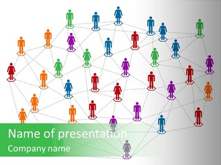 Graphic Technology Relationship PowerPoint Template