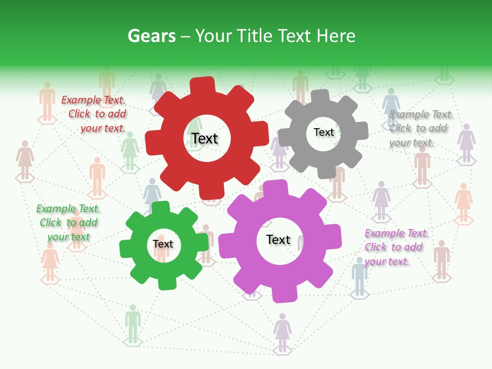 Graphic Technology Relationship PowerPoint Template