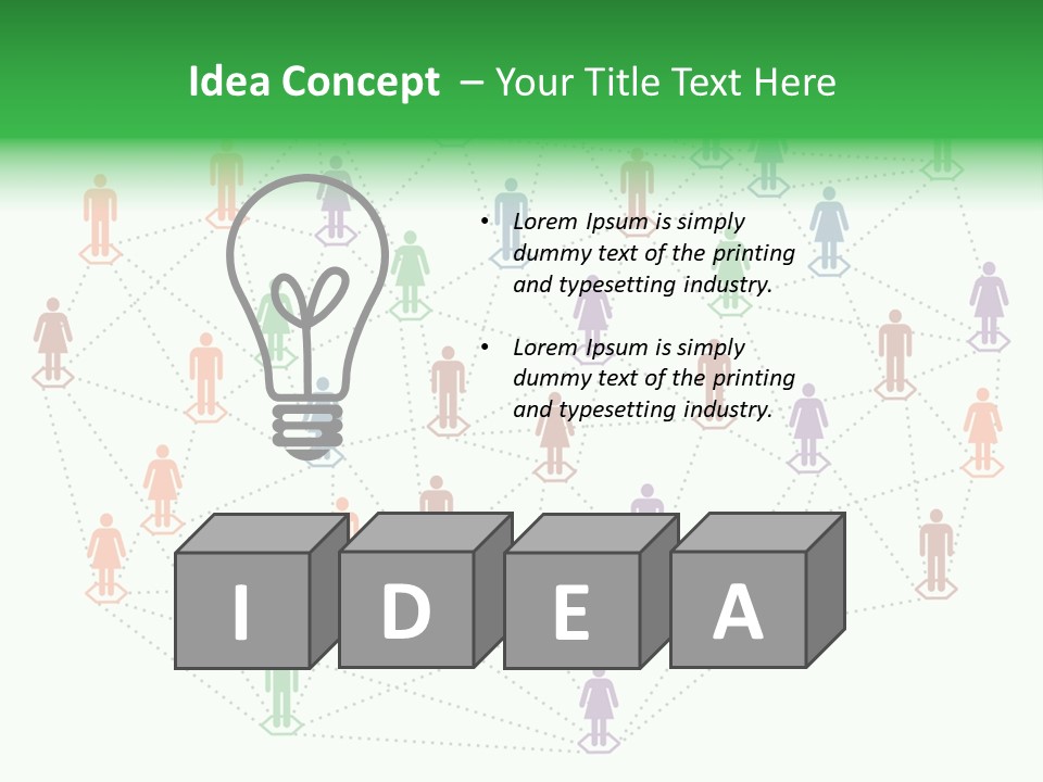 Graphic Technology Relationship PowerPoint Template