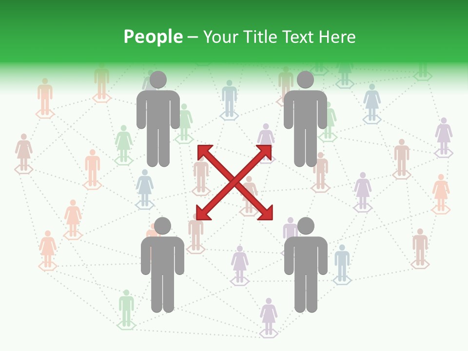 Graphic Technology Relationship PowerPoint Template