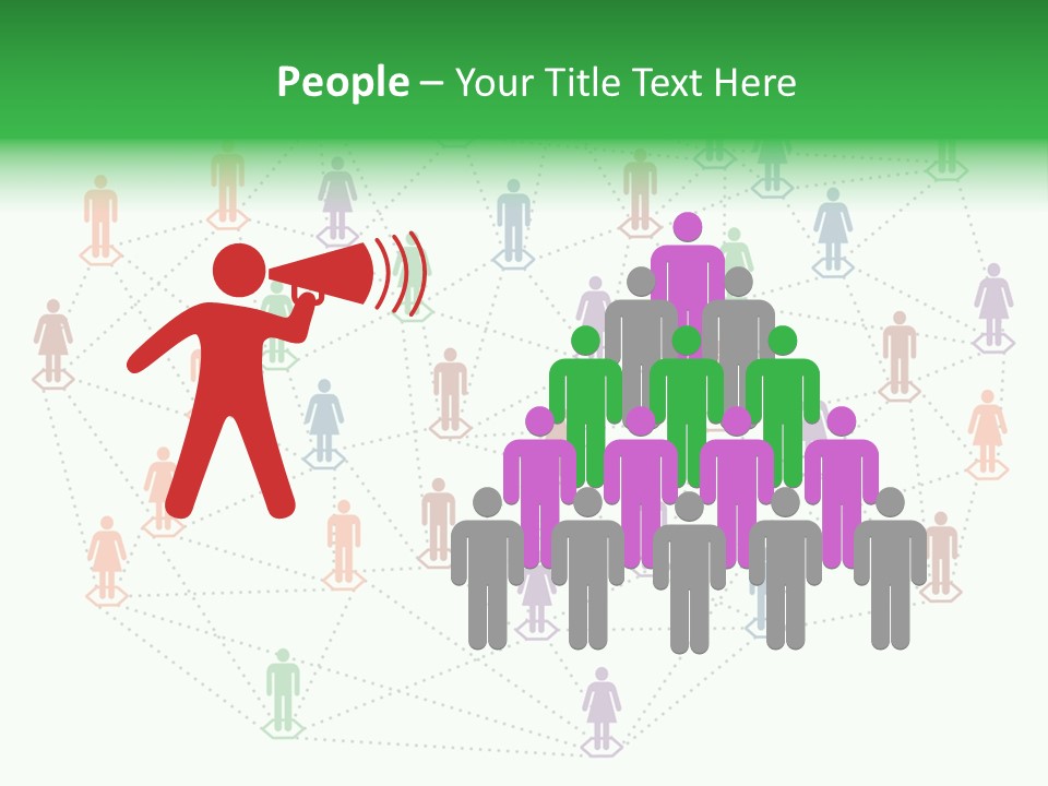 Graphic Technology Relationship PowerPoint Template