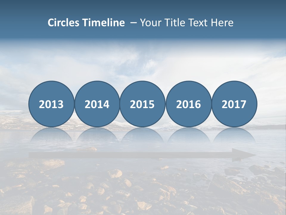 Panorama Fjords Forested PowerPoint Template