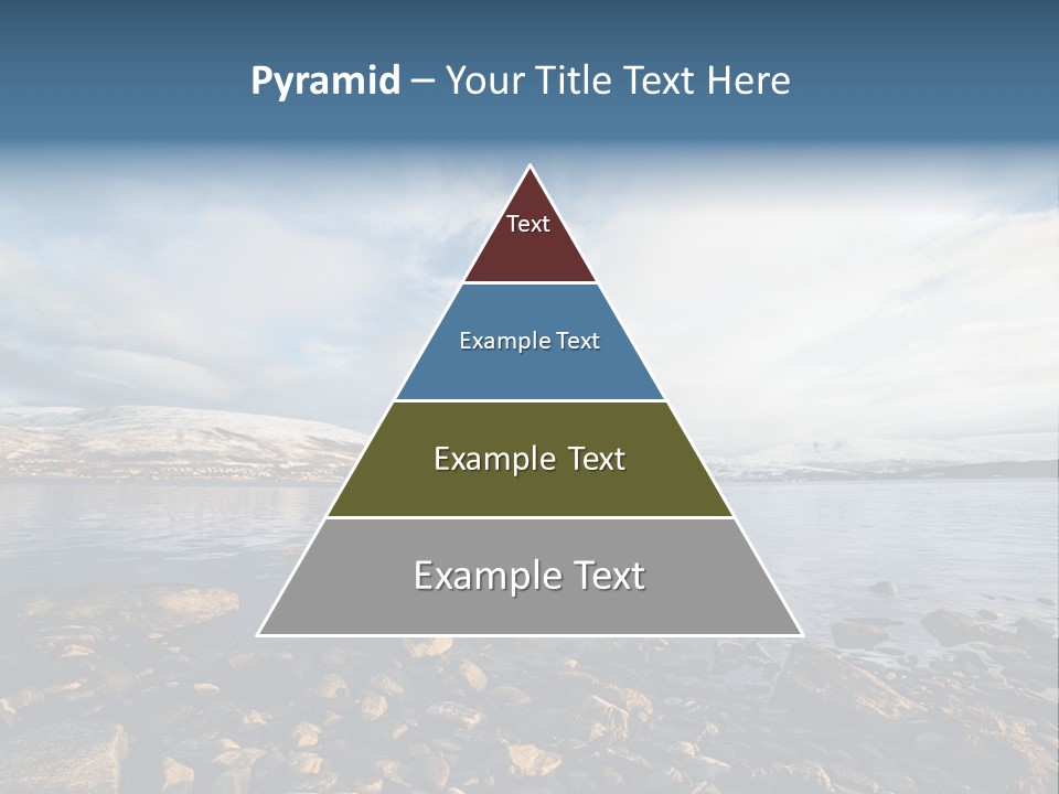 Panorama Fjords Forested PowerPoint Template