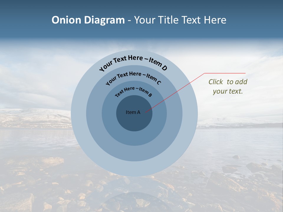 Panorama Fjords Forested PowerPoint Template