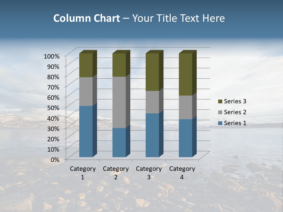 Panorama Fjords Forested PowerPoint Template