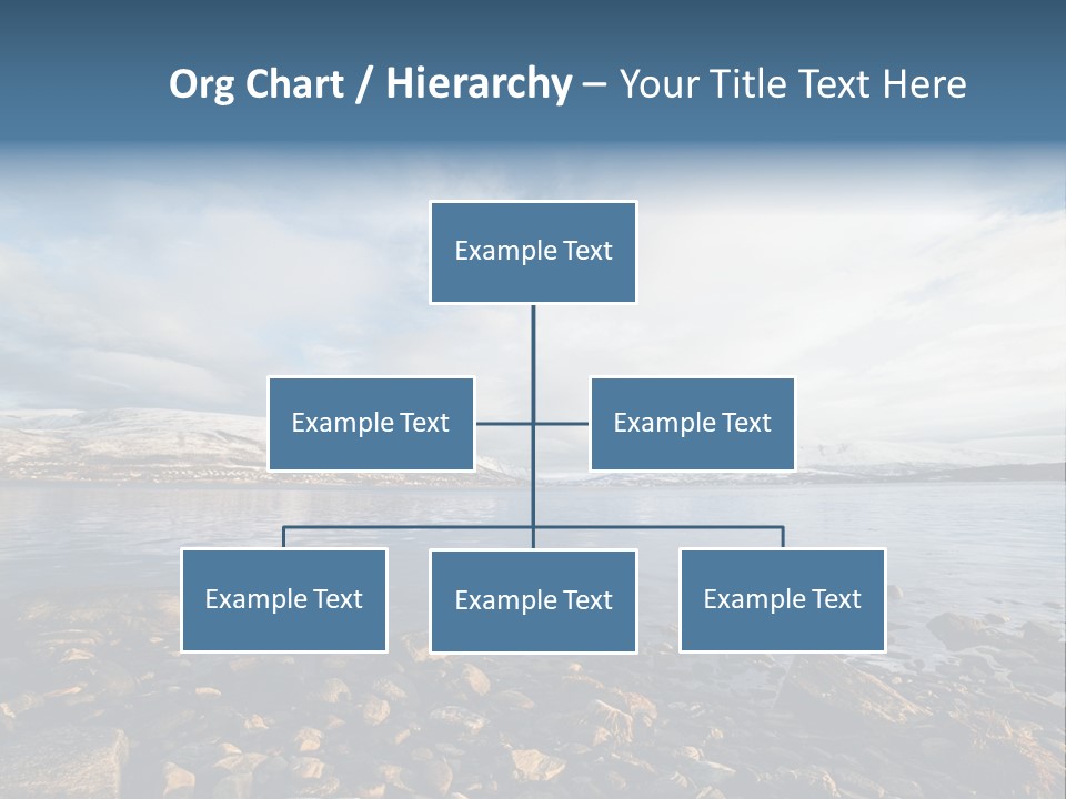 Panorama Fjords Forested PowerPoint Template