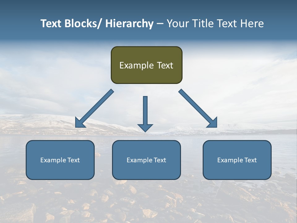 Panorama Fjords Forested PowerPoint Template