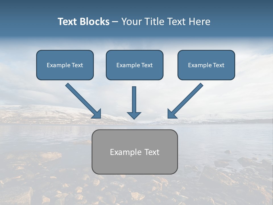 Panorama Fjords Forested PowerPoint Template