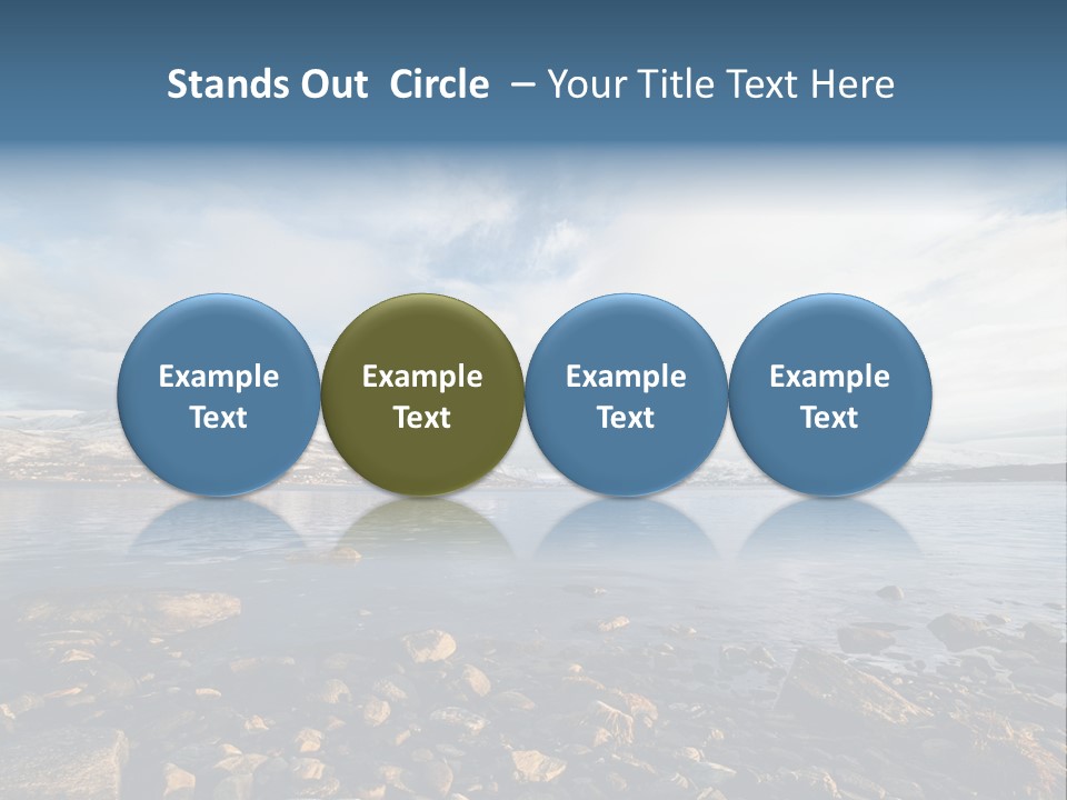 Panorama Fjords Forested PowerPoint Template