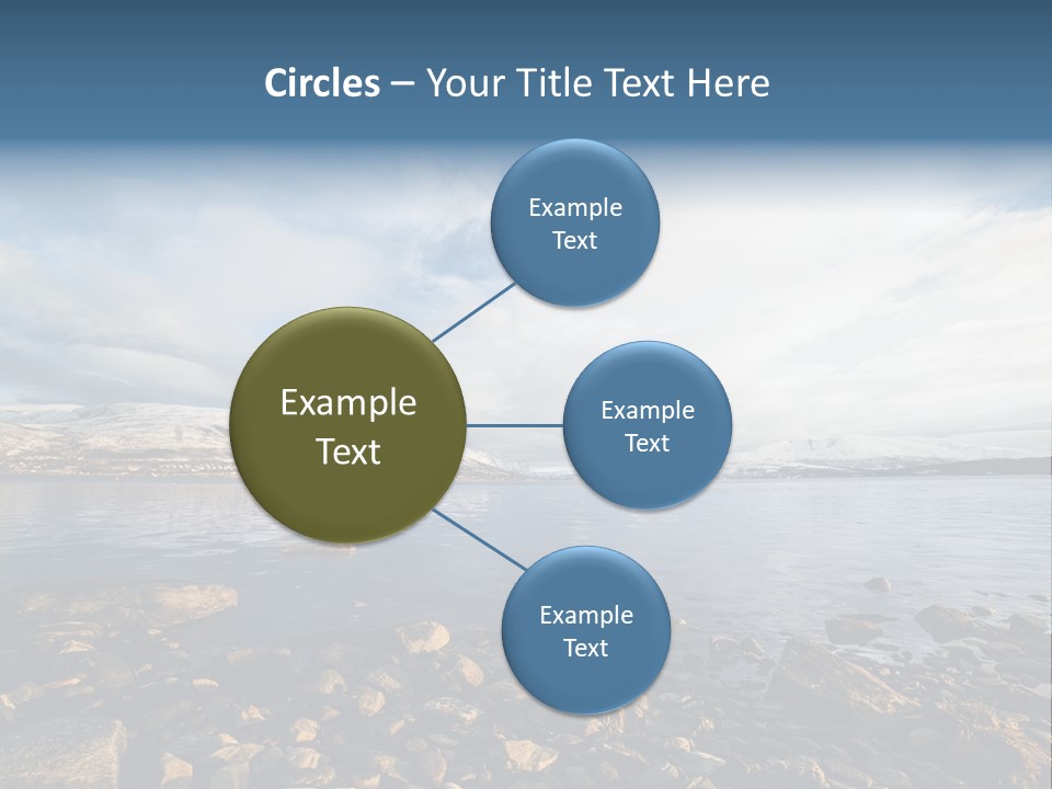 Panorama Fjords Forested PowerPoint Template