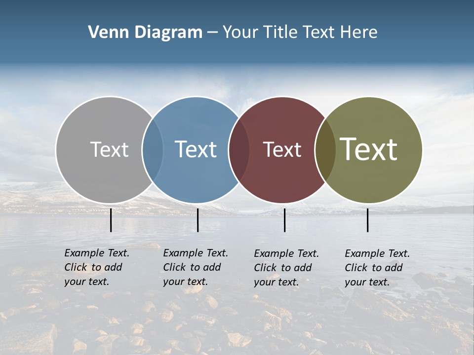 Panorama Fjords Forested PowerPoint Template
