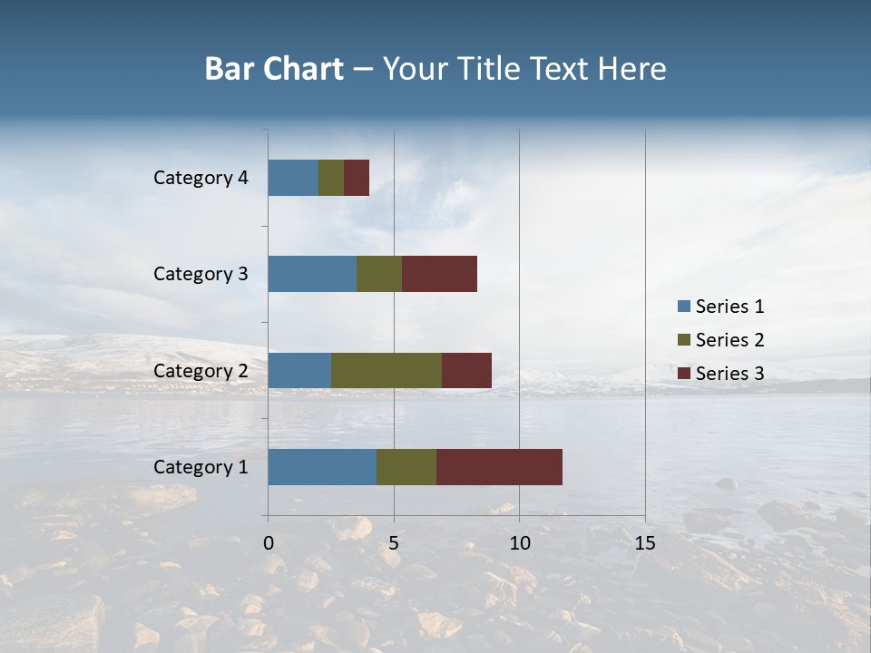 Panorama Fjords Forested PowerPoint Template