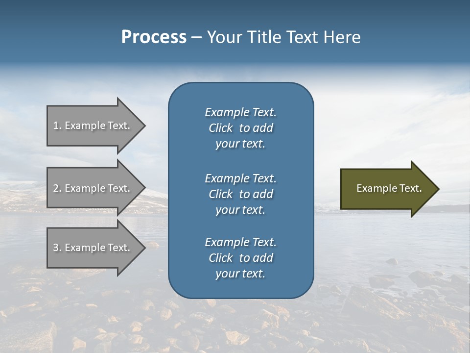 Panorama Fjords Forested PowerPoint Template