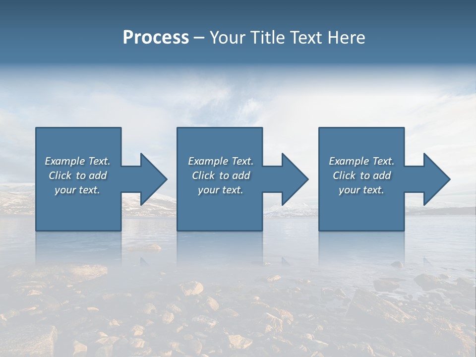 Panorama Fjords Forested PowerPoint Template