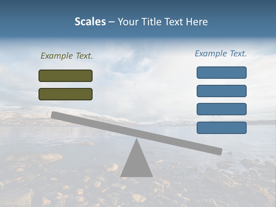 Panorama Fjords Forested PowerPoint Template