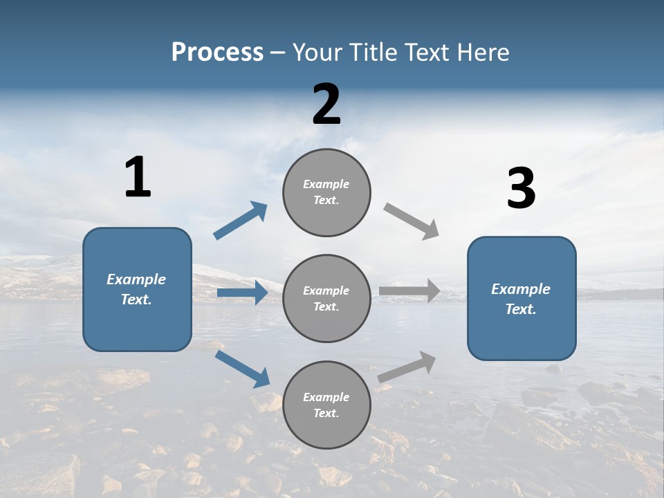 Panorama Fjords Forested PowerPoint Template
