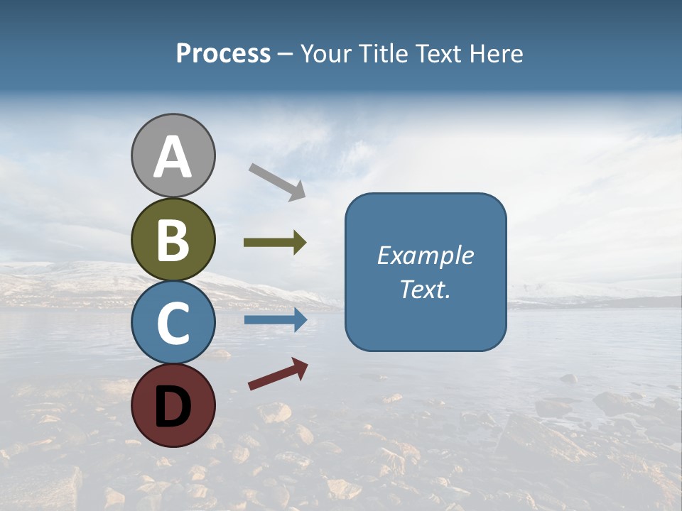 Panorama Fjords Forested PowerPoint Template