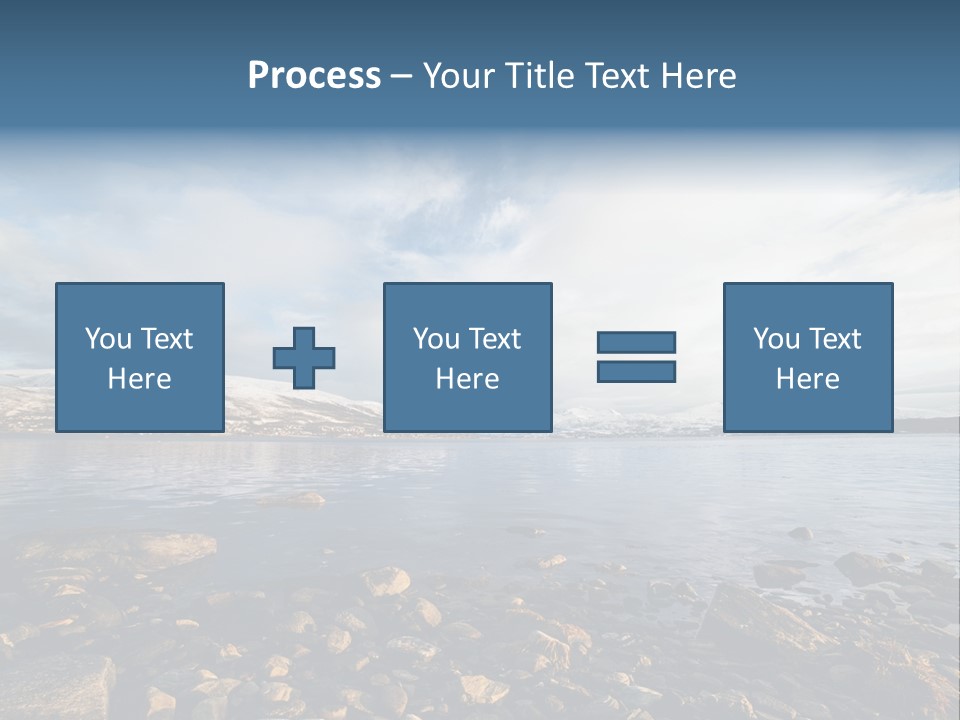 Panorama Fjords Forested PowerPoint Template