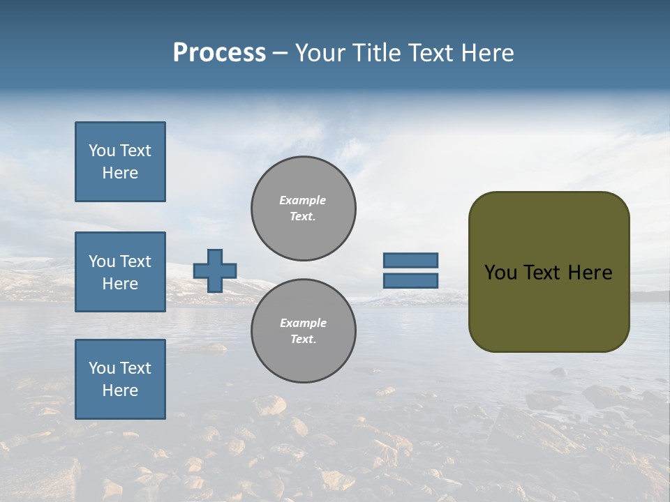 Panorama Fjords Forested PowerPoint Template