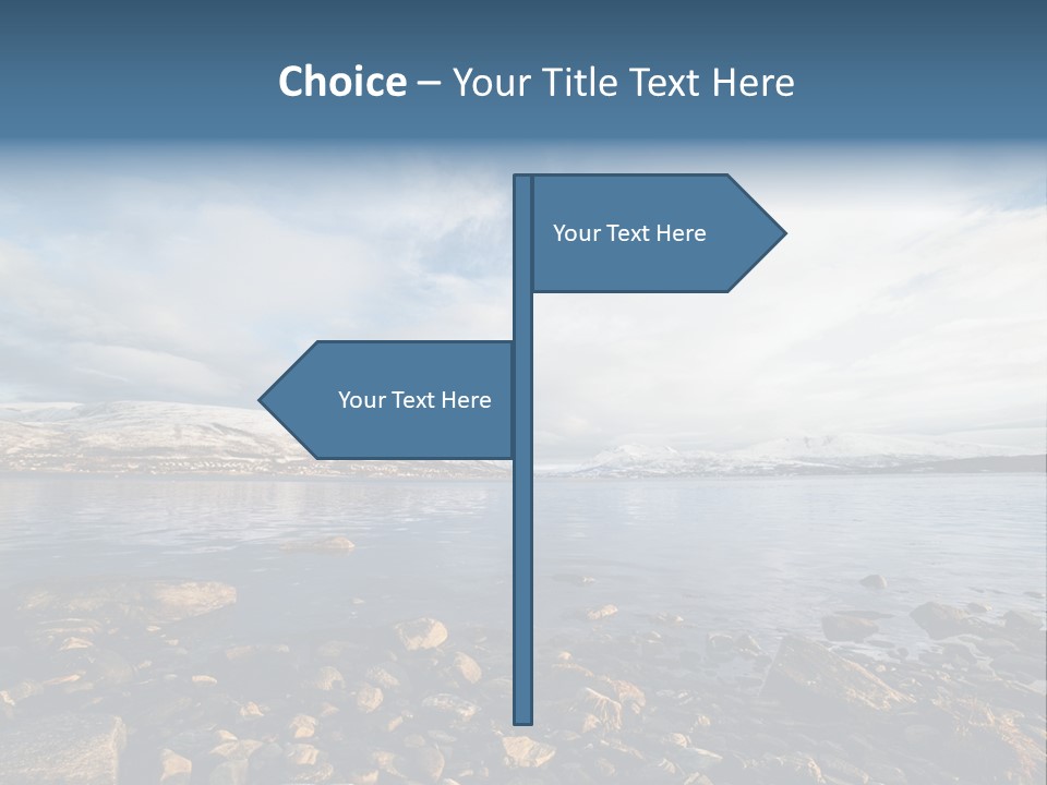 Panorama Fjords Forested PowerPoint Template