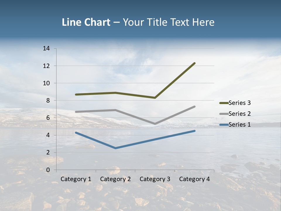 Panorama Fjords Forested PowerPoint Template