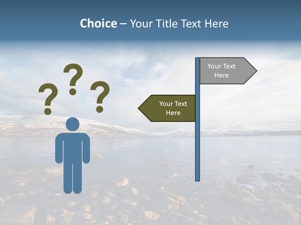 Panorama Fjords Forested PowerPoint Template