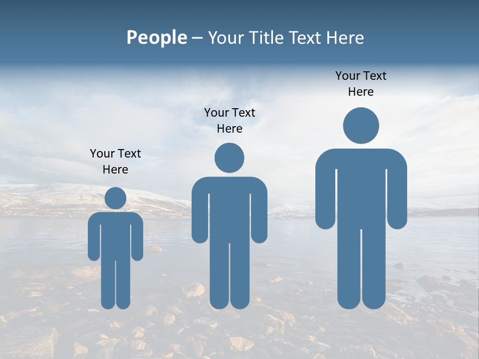 Panorama Fjords Forested PowerPoint Template