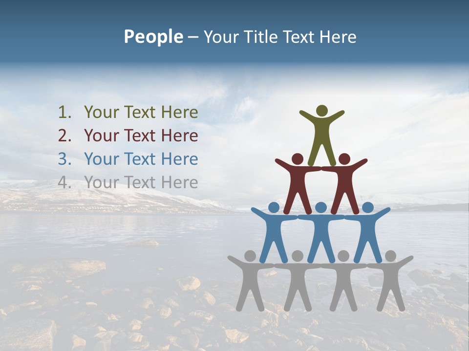 Panorama Fjords Forested PowerPoint Template