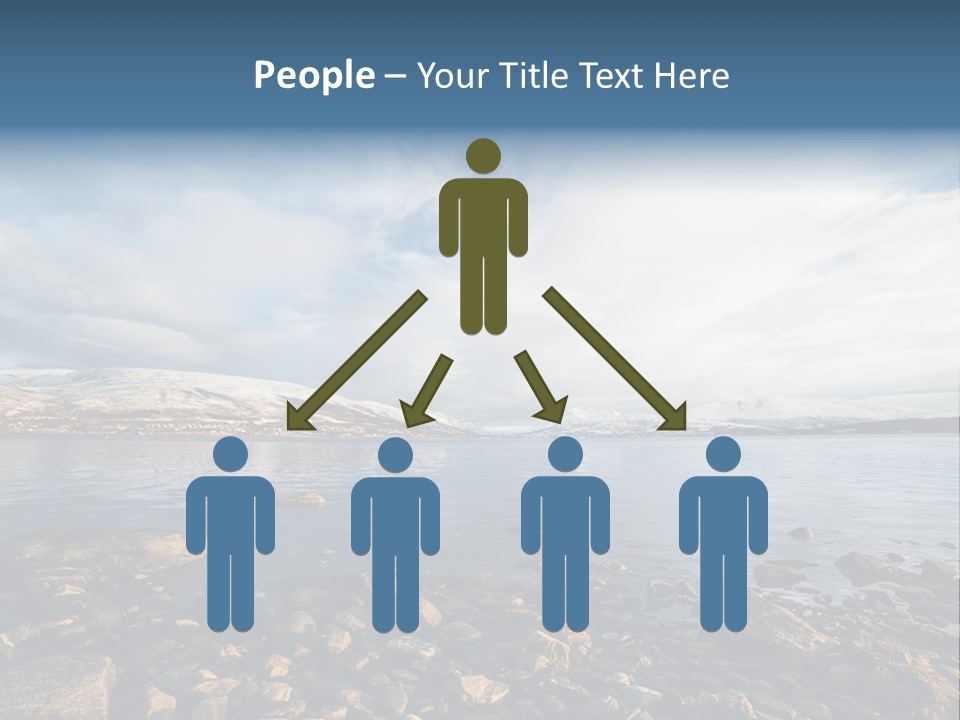 Panorama Fjords Forested PowerPoint Template