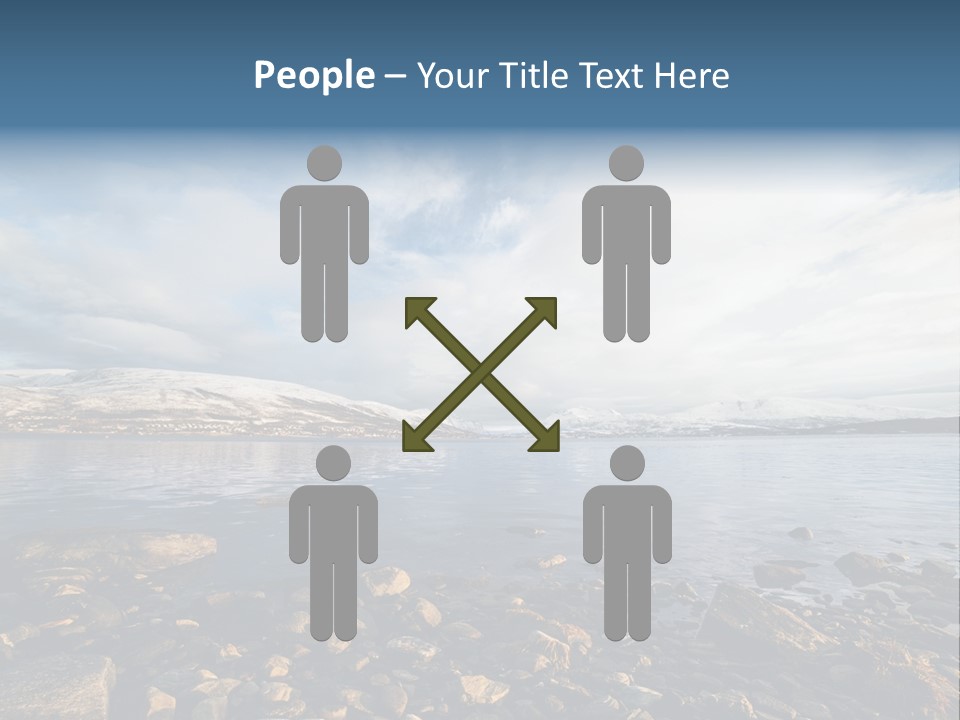 Panorama Fjords Forested PowerPoint Template