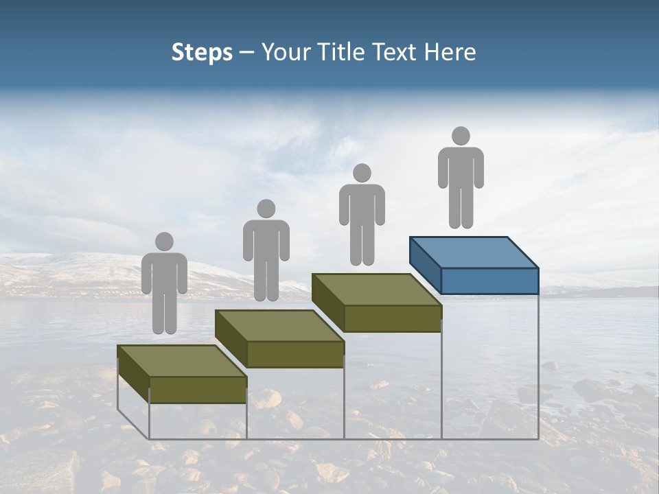 Panorama Fjords Forested PowerPoint Template