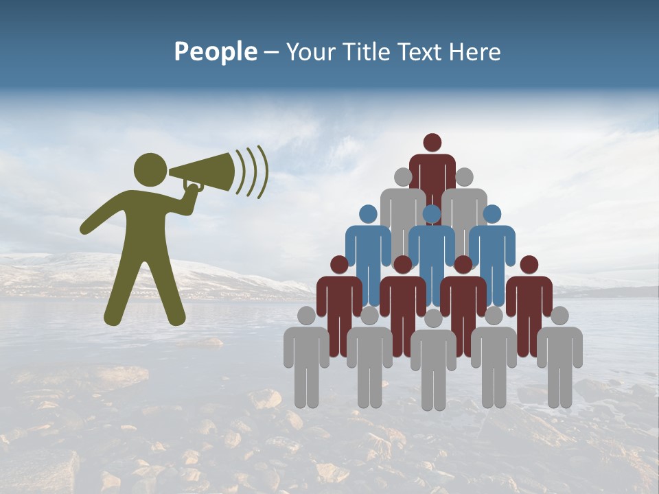 Panorama Fjords Forested PowerPoint Template