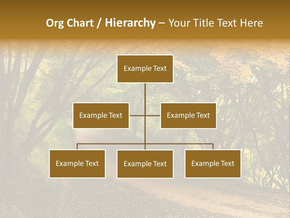 Gold Scenic Beauty PowerPoint Template