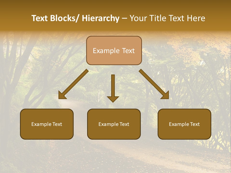 Gold Scenic Beauty PowerPoint Template