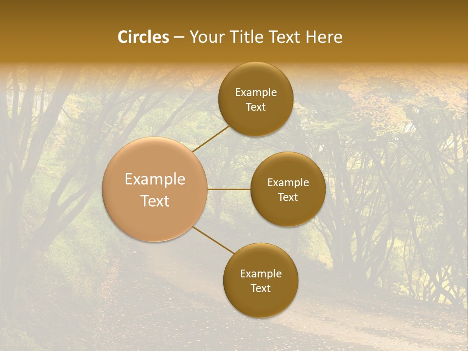 Gold Scenic Beauty PowerPoint Template