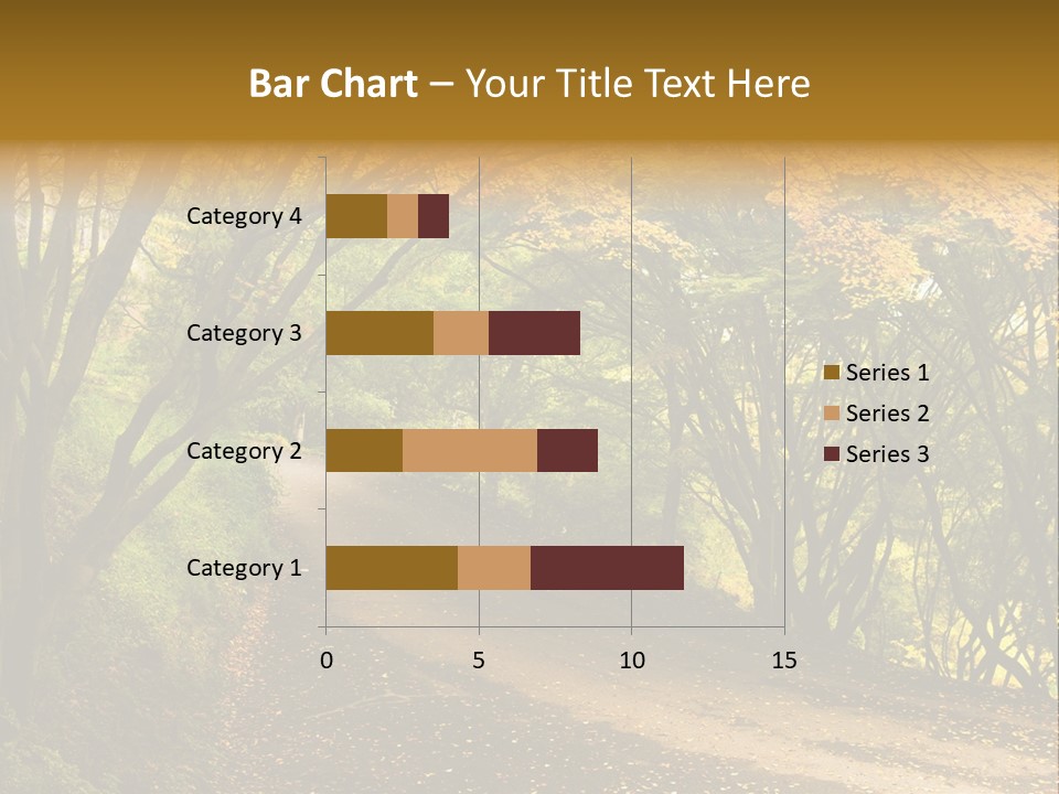 Gold Scenic Beauty PowerPoint Template