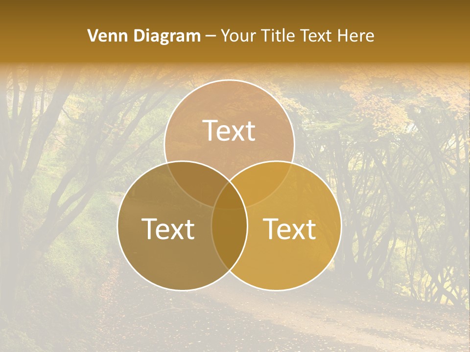 Gold Scenic Beauty PowerPoint Template