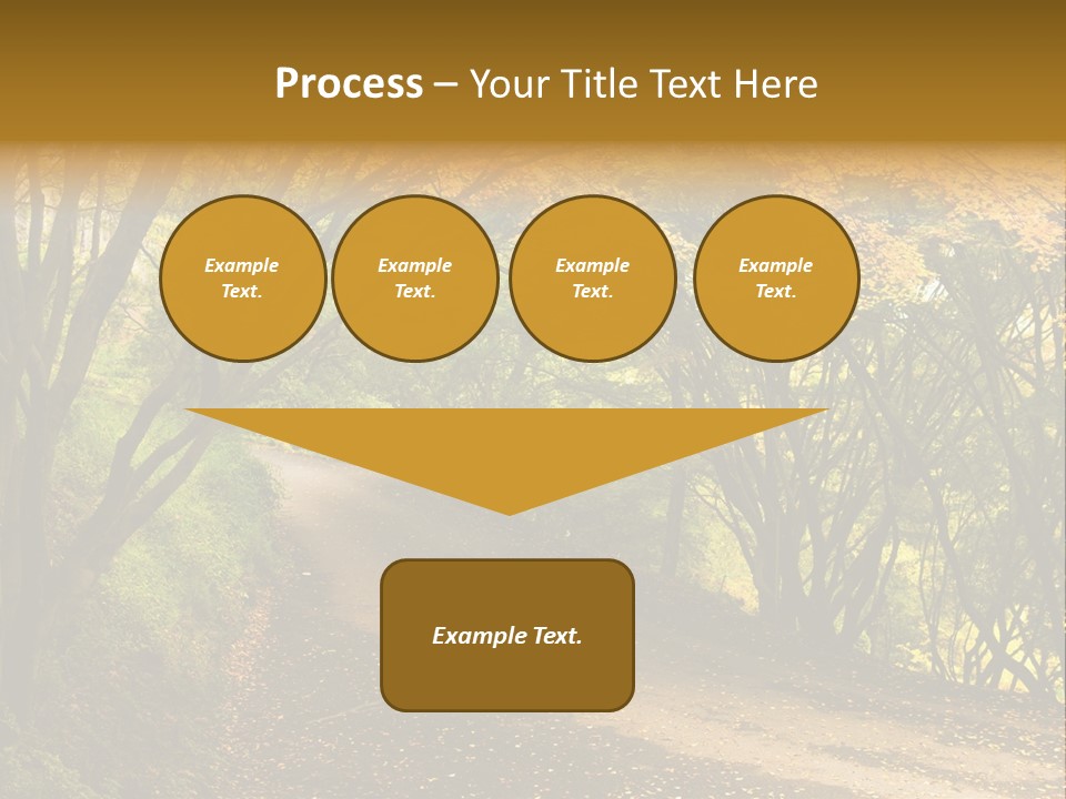 Gold Scenic Beauty PowerPoint Template