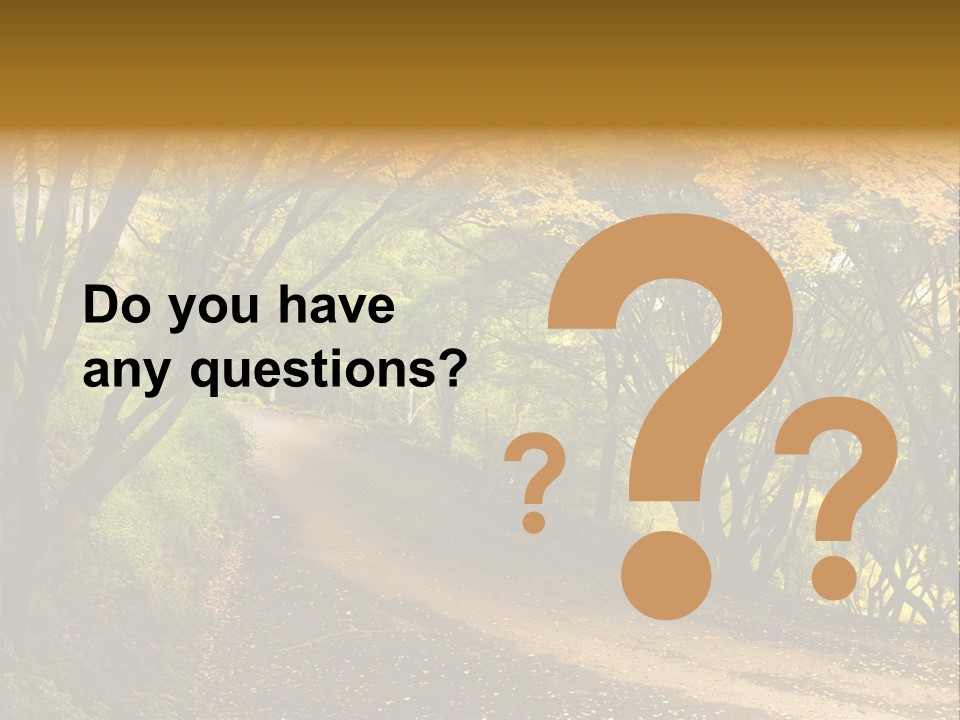 Gold Scenic Beauty PowerPoint Template