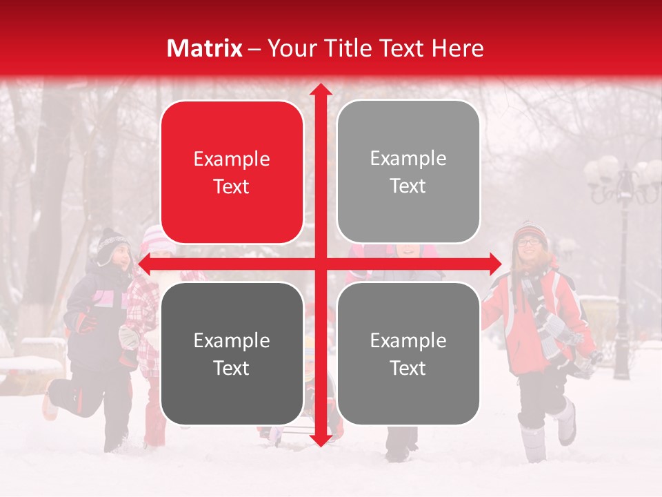 Childhood Snow Joy PowerPoint Template