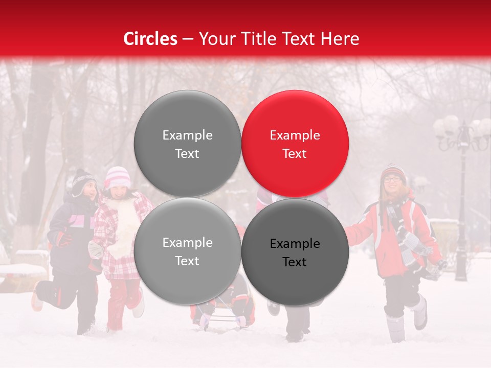 Childhood Snow Joy PowerPoint Template