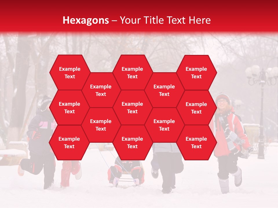 Childhood Snow Joy PowerPoint Template