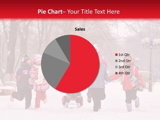 Childhood Snow Joy PowerPoint Template