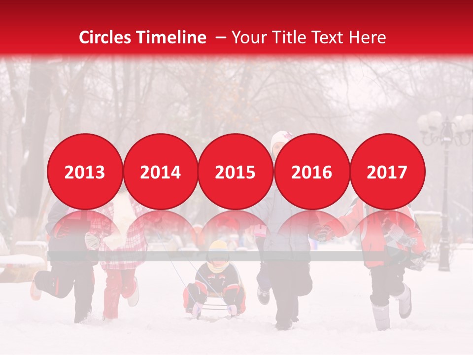 Childhood Snow Joy PowerPoint Template