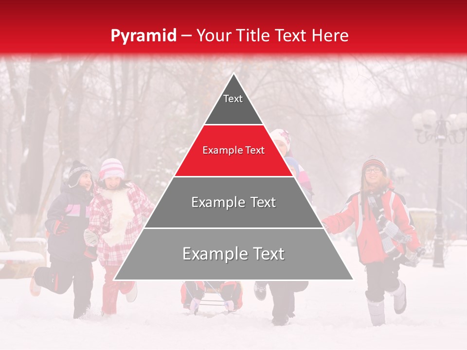 Childhood Snow Joy PowerPoint Template