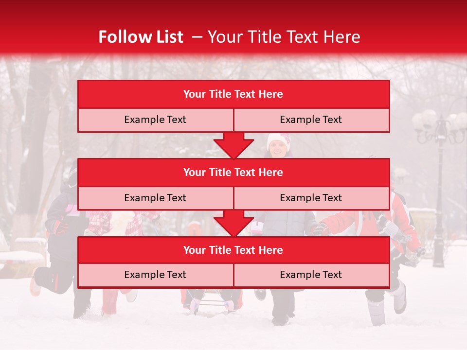 Childhood Snow Joy PowerPoint Template