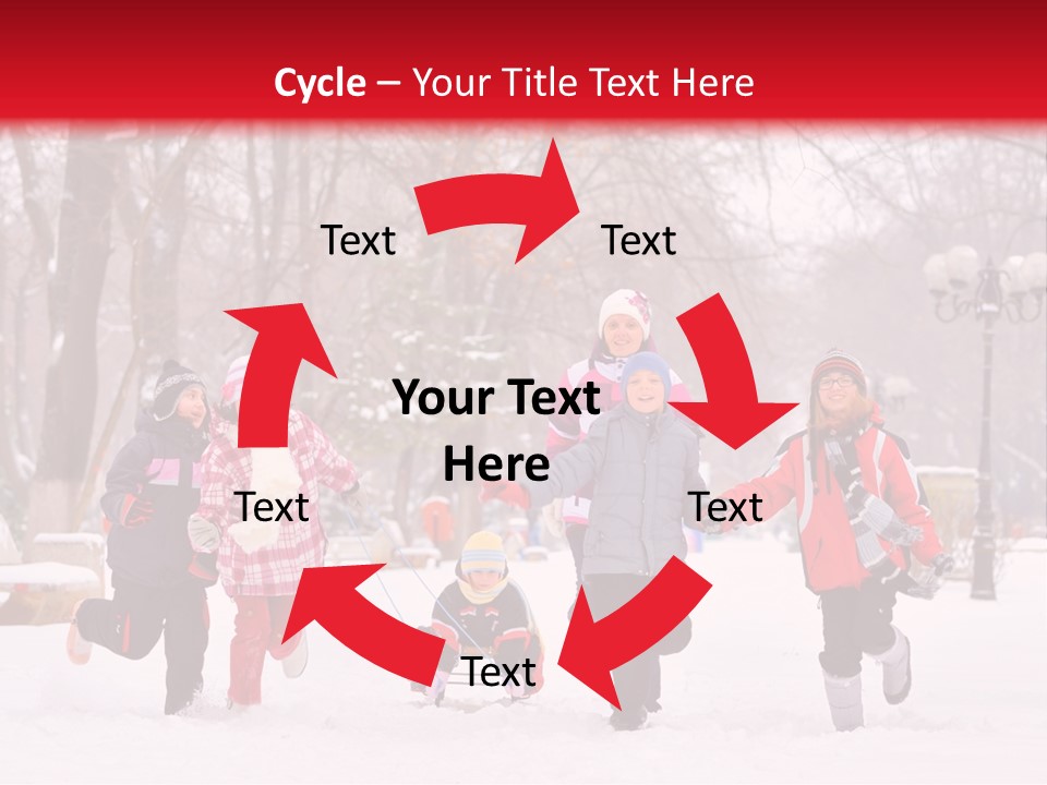 Childhood Snow Joy PowerPoint Template