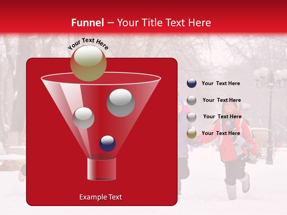 Childhood Snow Joy PowerPoint Template